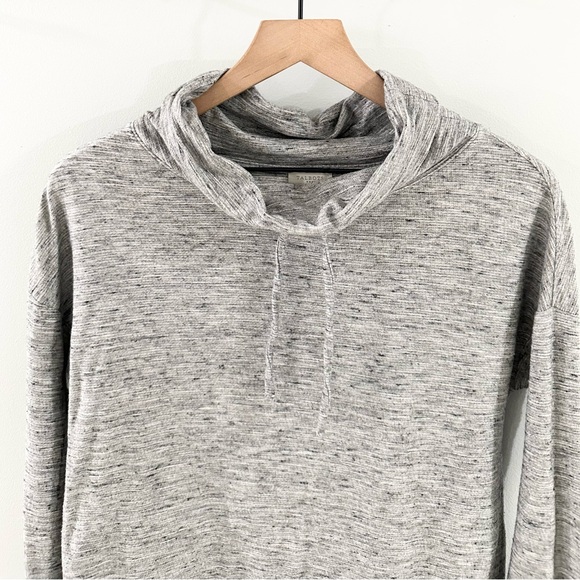 Talbots Long Sleeve Cowl Neck Space Dye Pullover Gray Size Small - Picture 2 of 5